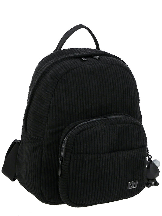 Plecak damski miejski David Jones tekstylny czarny