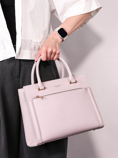 David Jones torebka damska klasyczna kuferek kość słoniowa