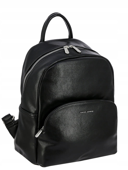Plecak damski miejski David Jones skóra ekologiczna czarny