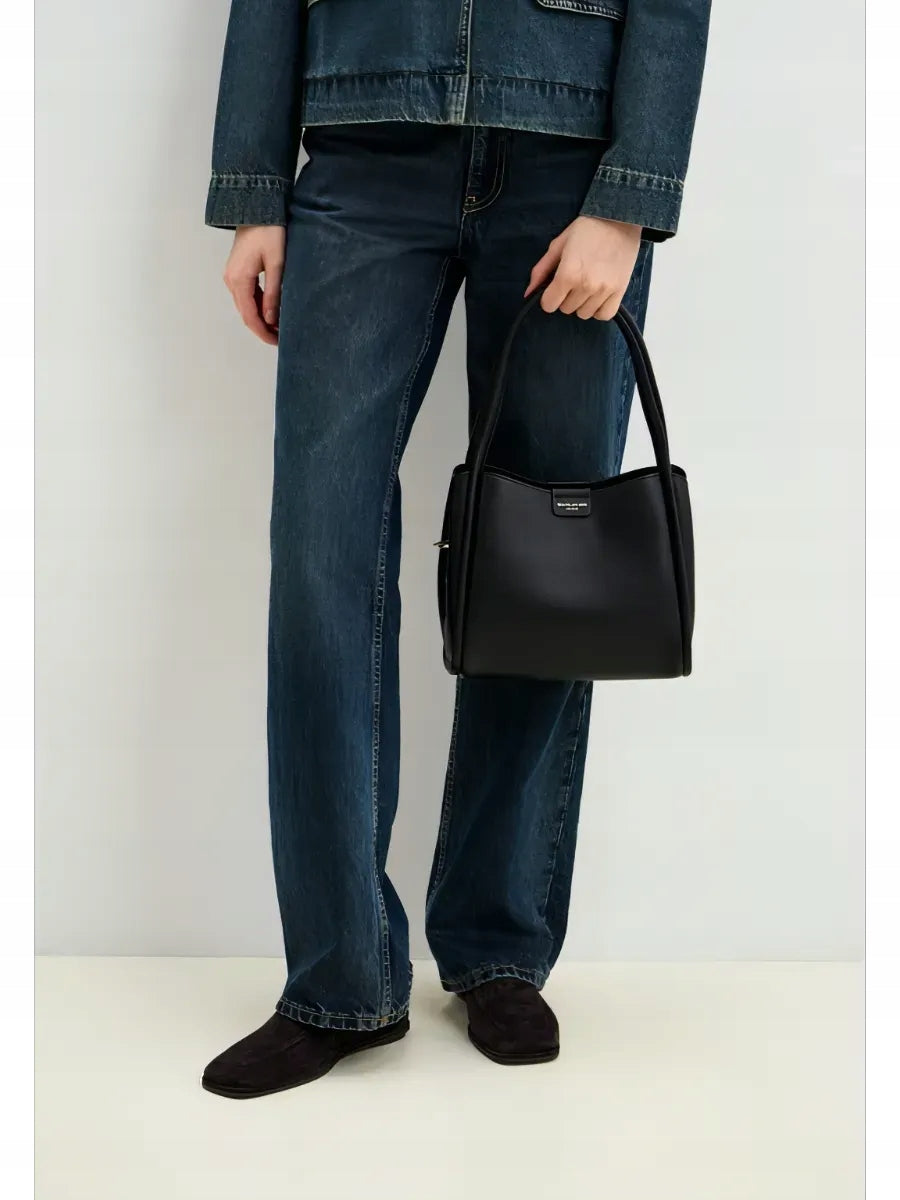 David Jones torebka damska klasyczna kuferek czarny