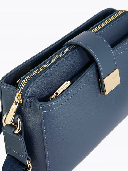 Torebka listonoszka damska David Jones skóra ekologiczna