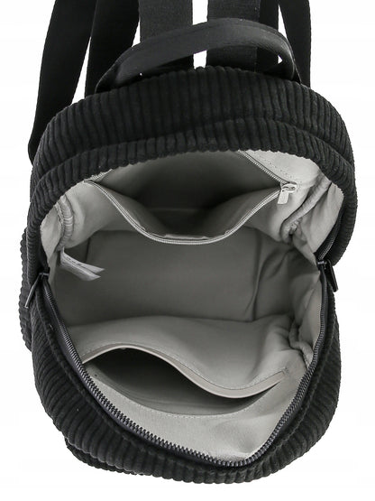 Plecak damski miejski David Jones tekstylny czarny