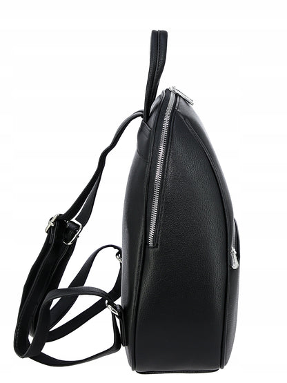 Plecak damski miejski David Jones skóra ekologiczna czarny