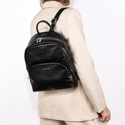 Plecak damski miejski David Jones skóra ekologiczna czarny