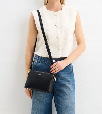 Dámská taška přes rameno David Jones, černá, umělá kůže 