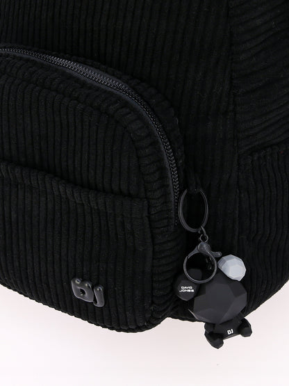 Plecak damski miejski David Jones tekstylny czarny