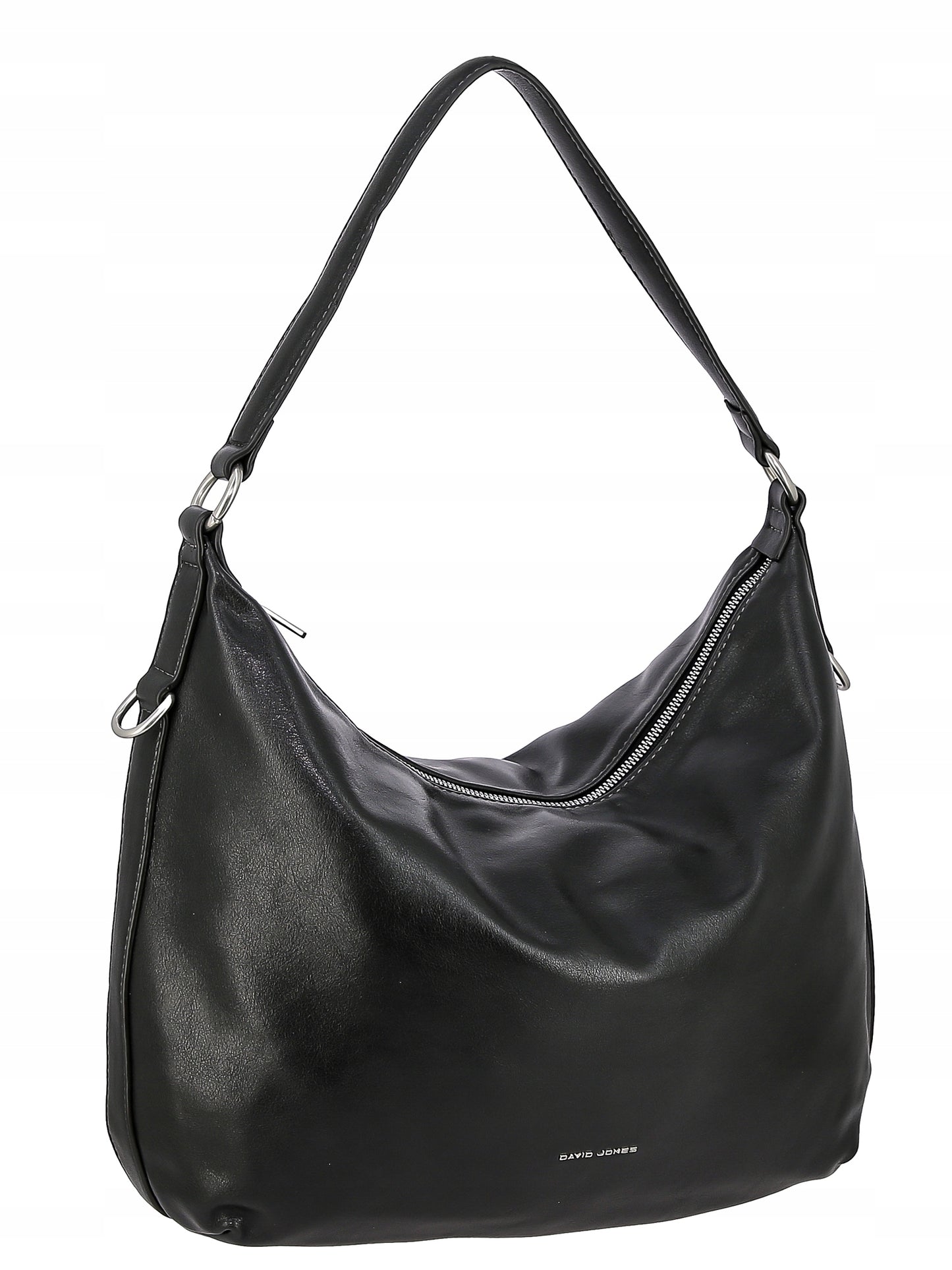 David Jones Damen-Schultertasche, Kunstleder, schwarz 