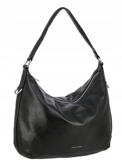 David Jones Damen-Schultertasche, Kunstleder, schwarz 