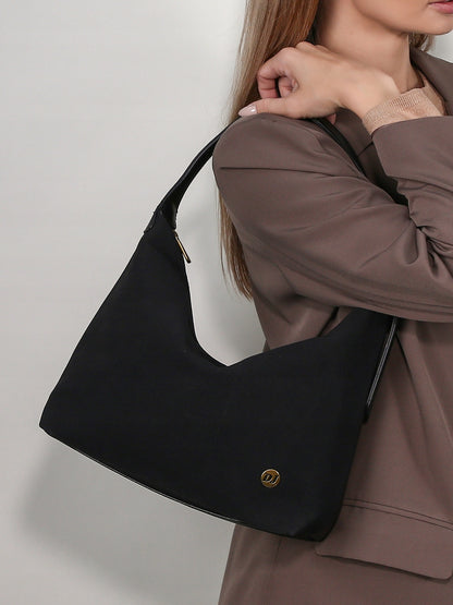 David Jones torebka damska na ramię skóra ekologiczna czarna