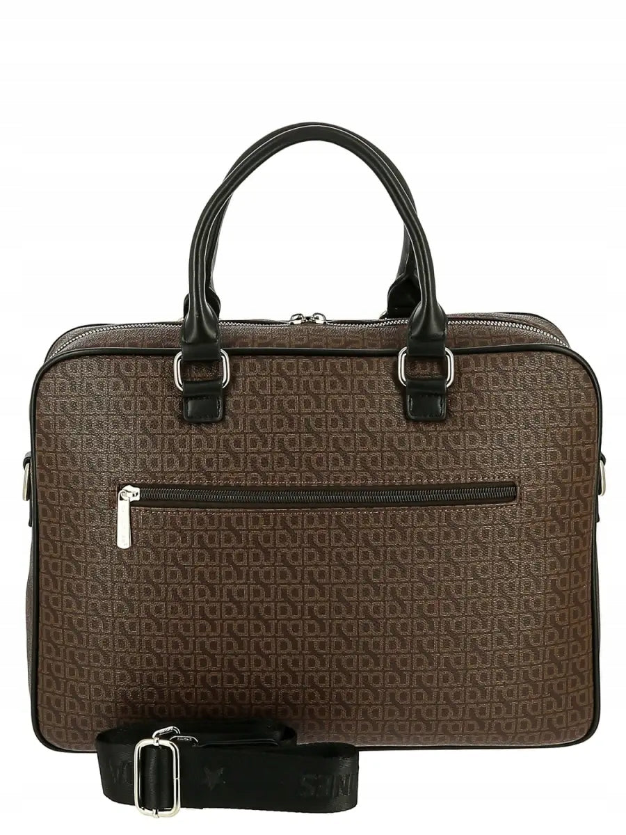 Pánská aktovka, prostorná do práce, vhodná pro 14palcový notebook, David Jones 