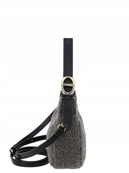 David Jones torebka damska na ramię mała sztuczne futro