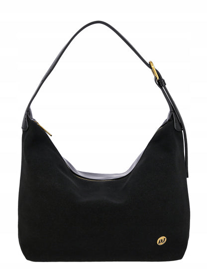 David Jones torebka damska na ramię skóra ekologiczna czarna