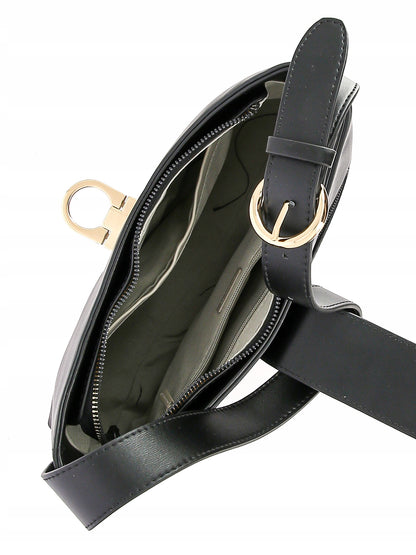 David Jones torebka damska na ramię skóra ekologiczna czarna