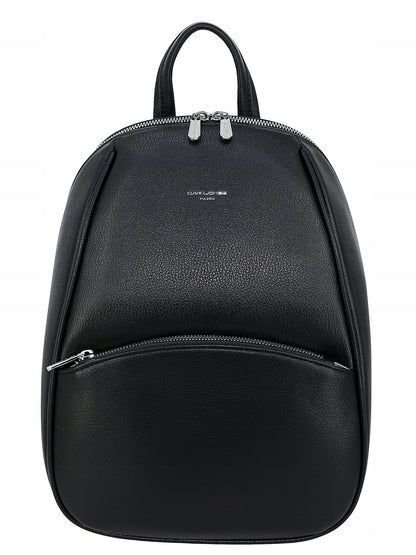 Plecak damski miejski David Jones skóra ekologiczna czarny