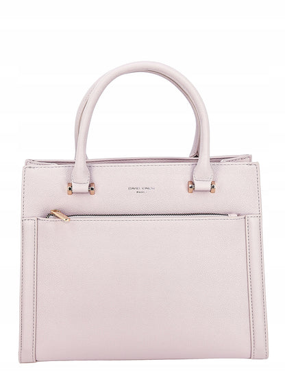 David Jones torebka damska klasyczna kuferek kość słoniowa