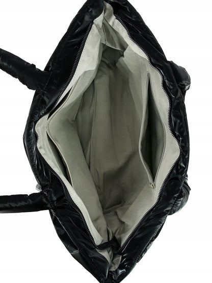 David Jones torebka damska shopper z nylonu czarna