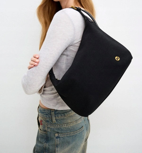 David Jones torebka damska na ramię skóra ekologiczna czarna