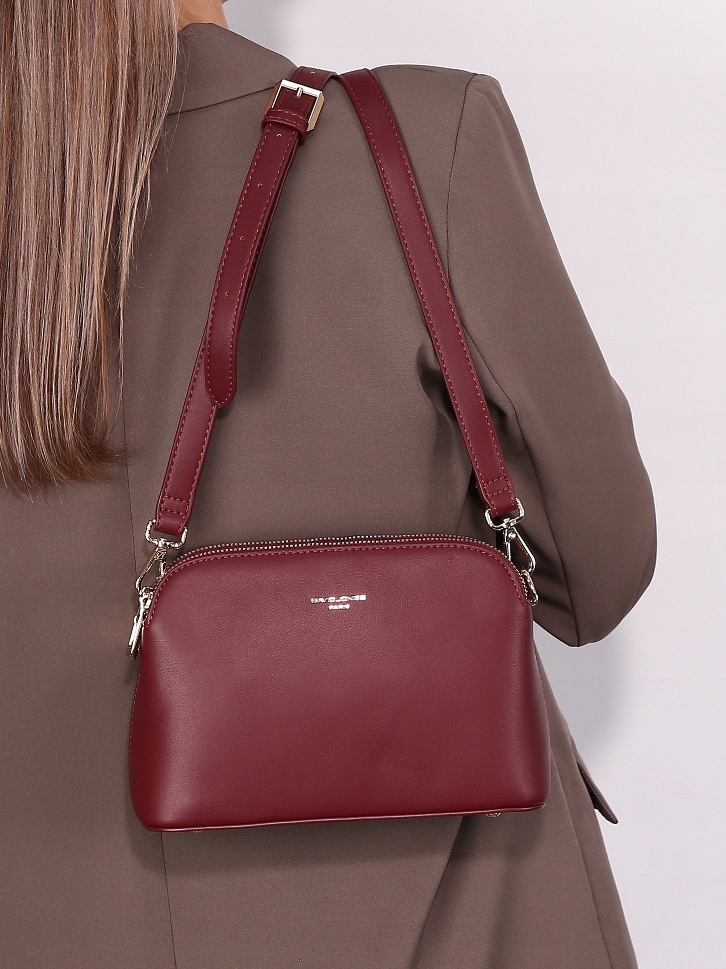 Torebka listonoszka damska David Jones skóra ekologiczna