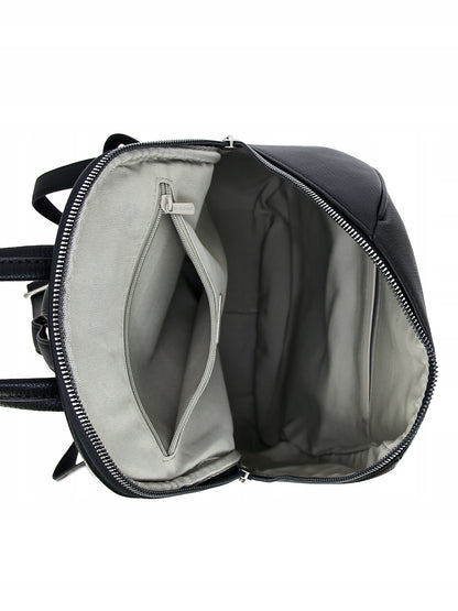 Plecak damski miejski David Jones skóra ekologiczna czarny