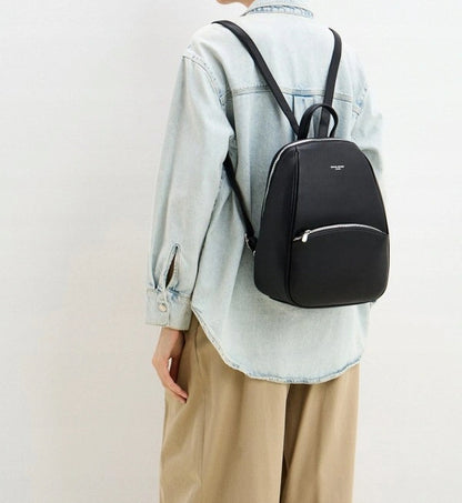 Plecak damski miejski David Jones skóra ekologiczna czarny