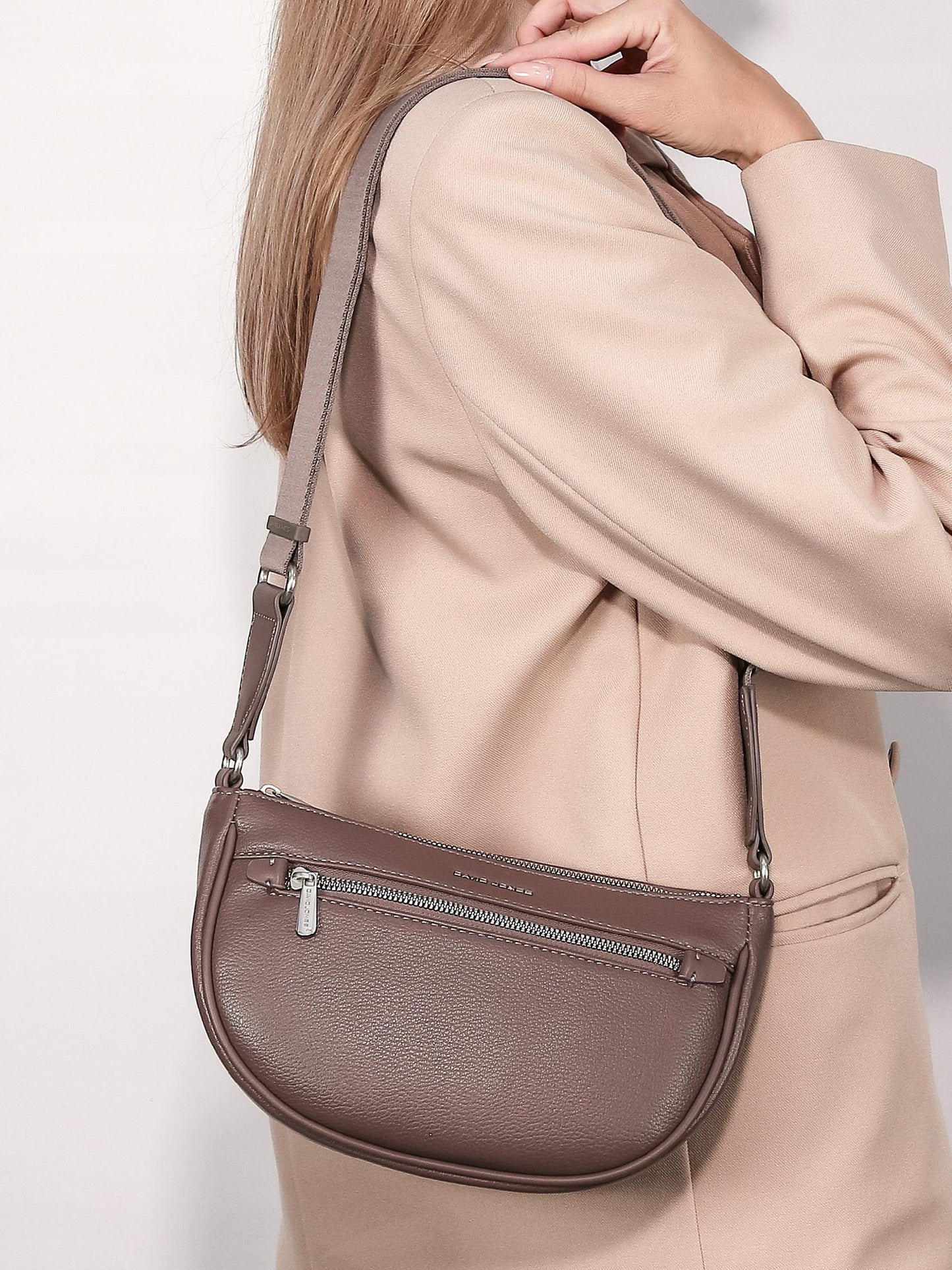 Torebka listonoszka damska David Jones skóra ekologiczna