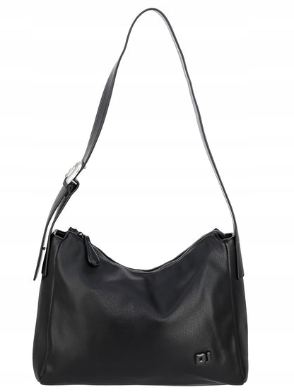 David Jones torebka damska na ramię skóra ekologiczna czarna