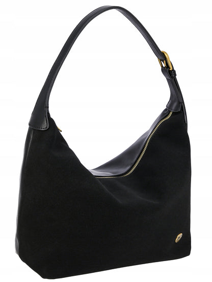 David Jones torebka damska na ramię skóra ekologiczna czarna