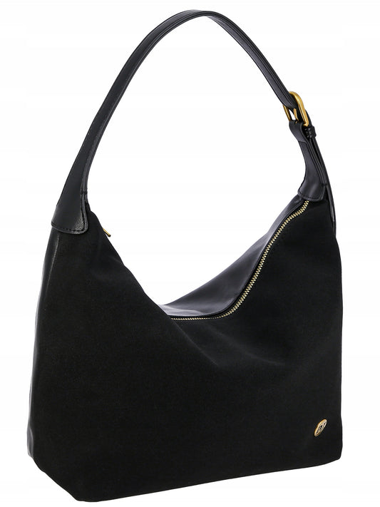 David Jones torebka damska na ramię skóra ekologiczna czarna