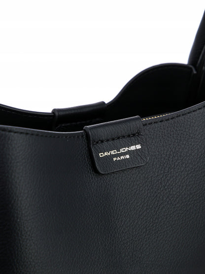 David Jones torebka damska klasyczna kuferek czarny