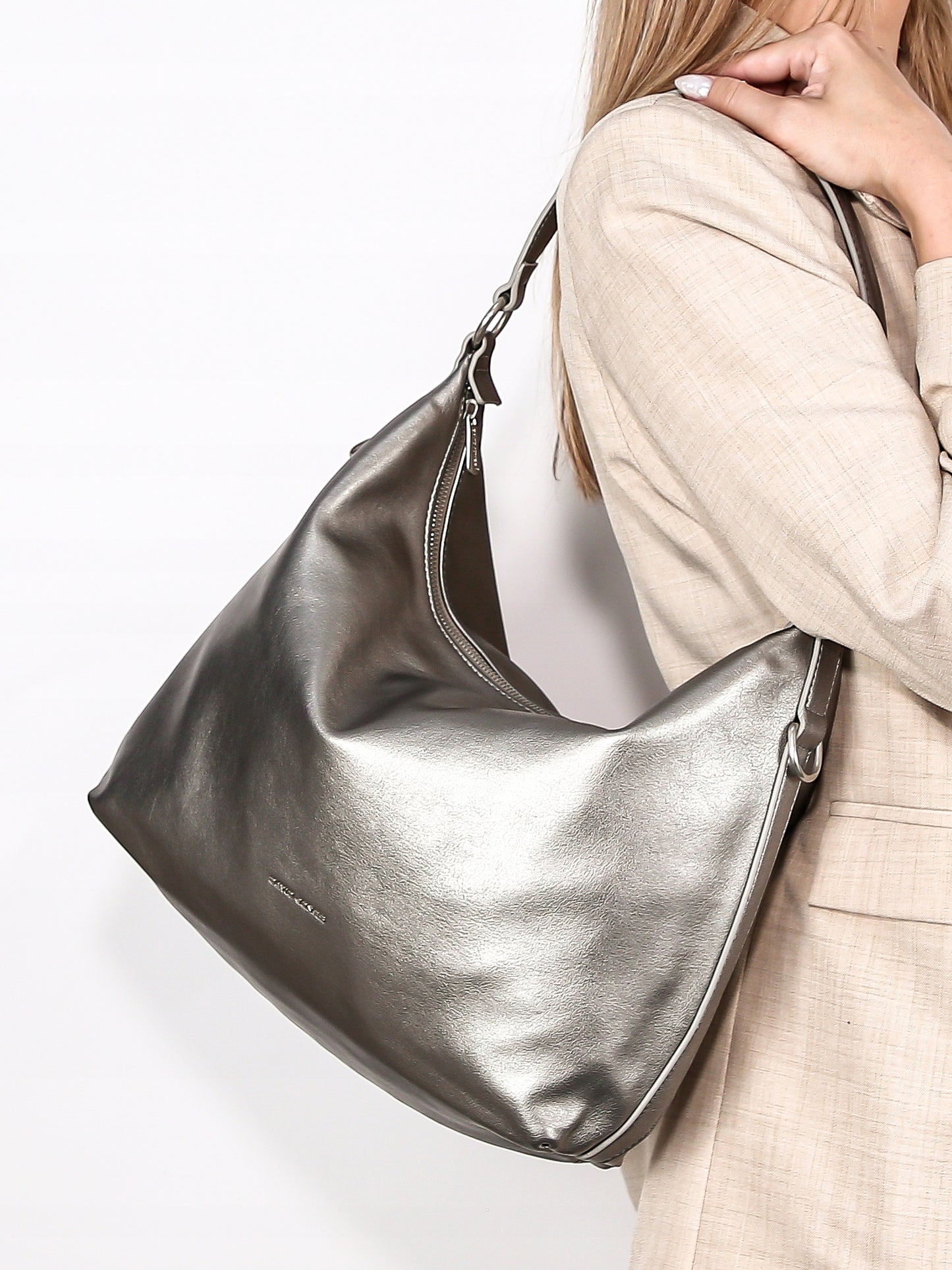 David Jones torebka damska worek na ramię skóra ekologiczna