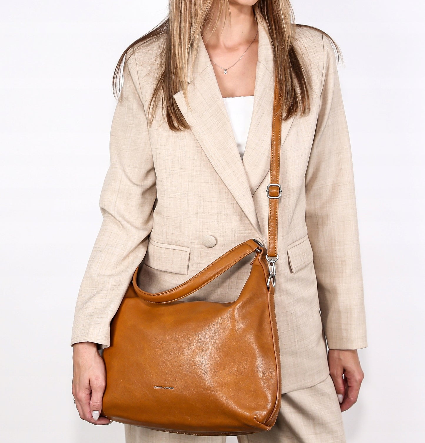 David Jones torebka damska worek na ramię skóra ekologiczna