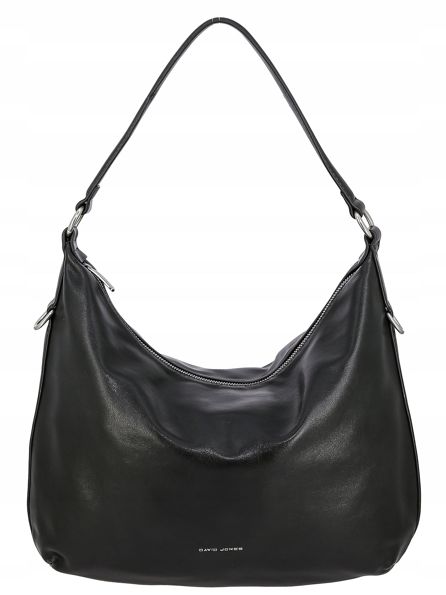 David Jones Damen-Schultertasche, Kunstleder, schwarz 