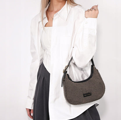 David Jones torebka damska na ramię mała sztuczne futro