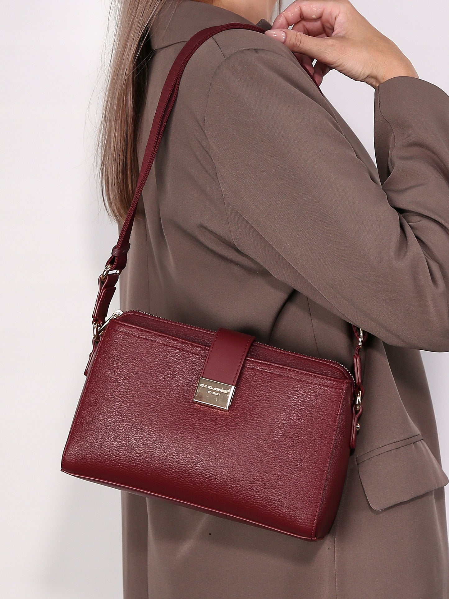 Torebka listonoszka damska David Jones skóra ekologiczna