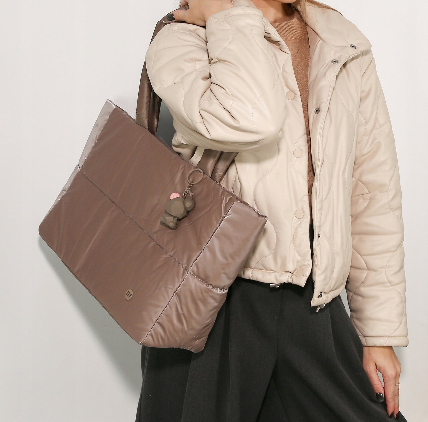 David Jones torebka damska shopper z nylonu