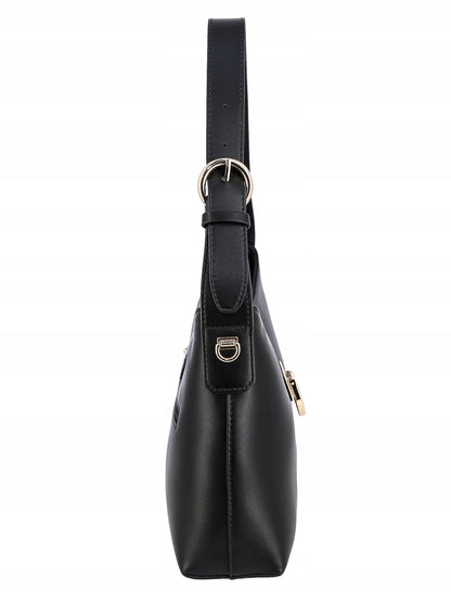 David Jones torebka damska na ramię skóra ekologiczna czarna