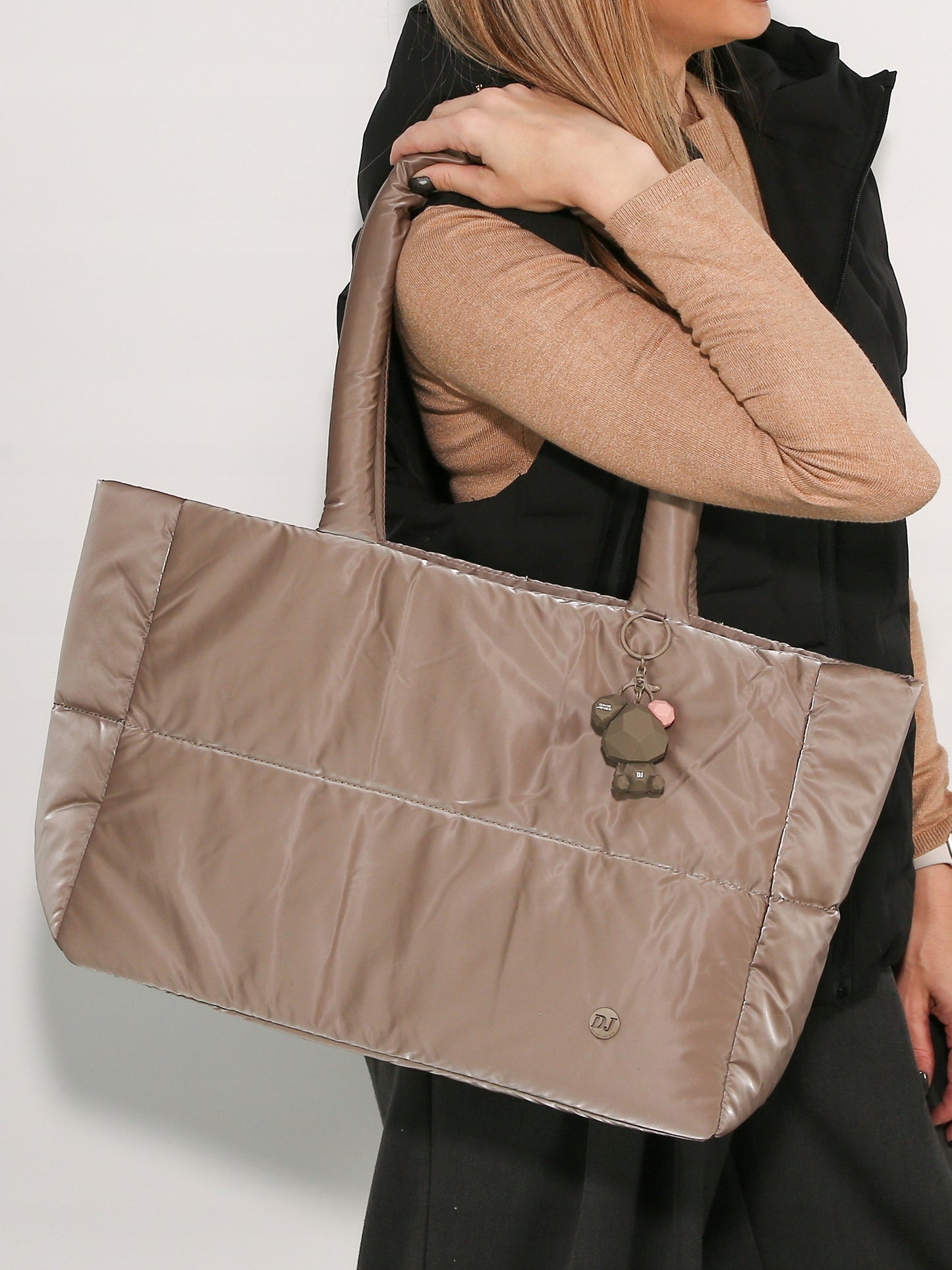 David Jones torebka damska shopper z nylonu