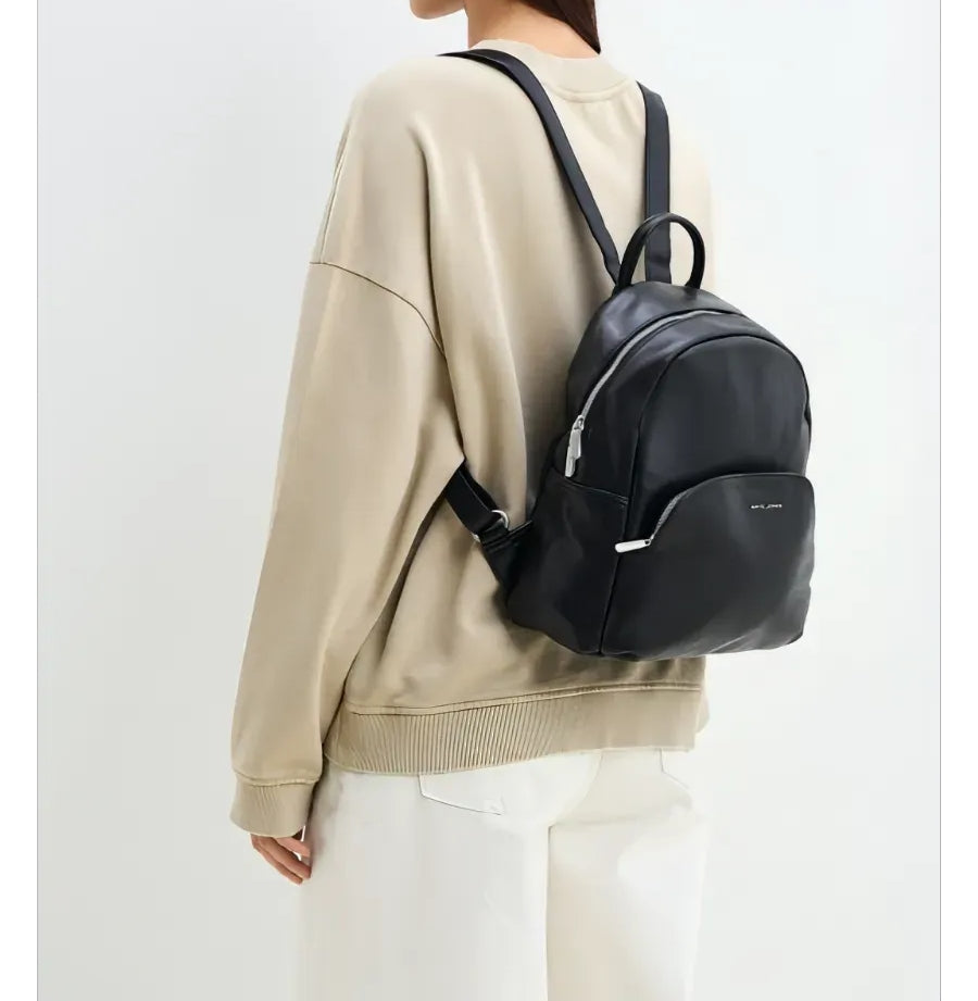 Plecak damski miejski David Jones skóra ekologiczna czarny