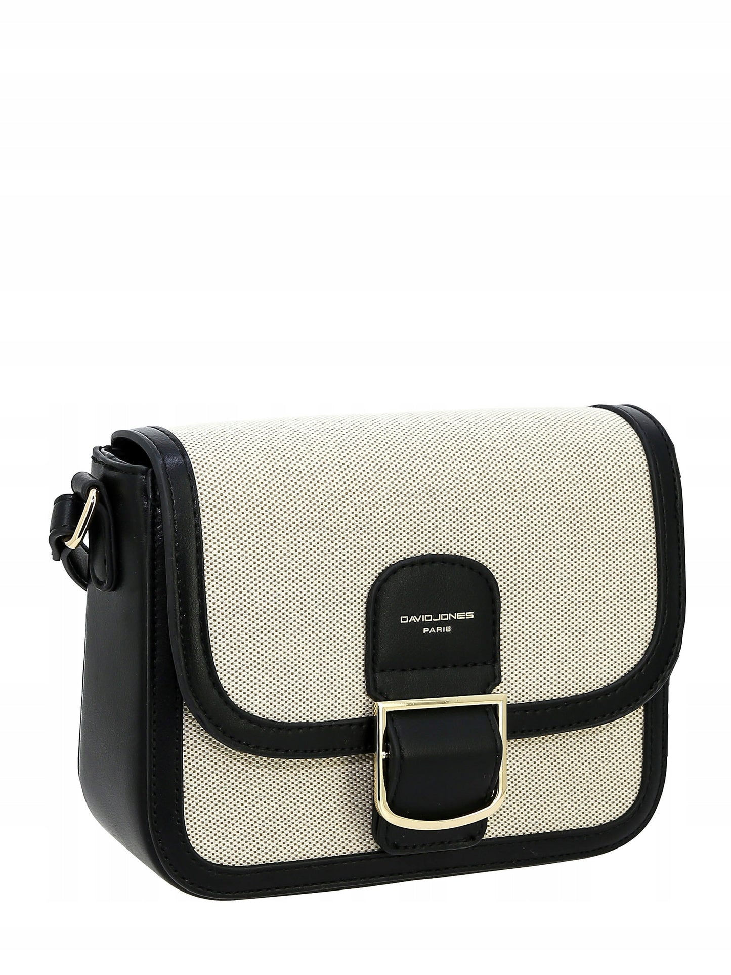 Torebka listonoszka David Jones skóra ekologiczna, płótno