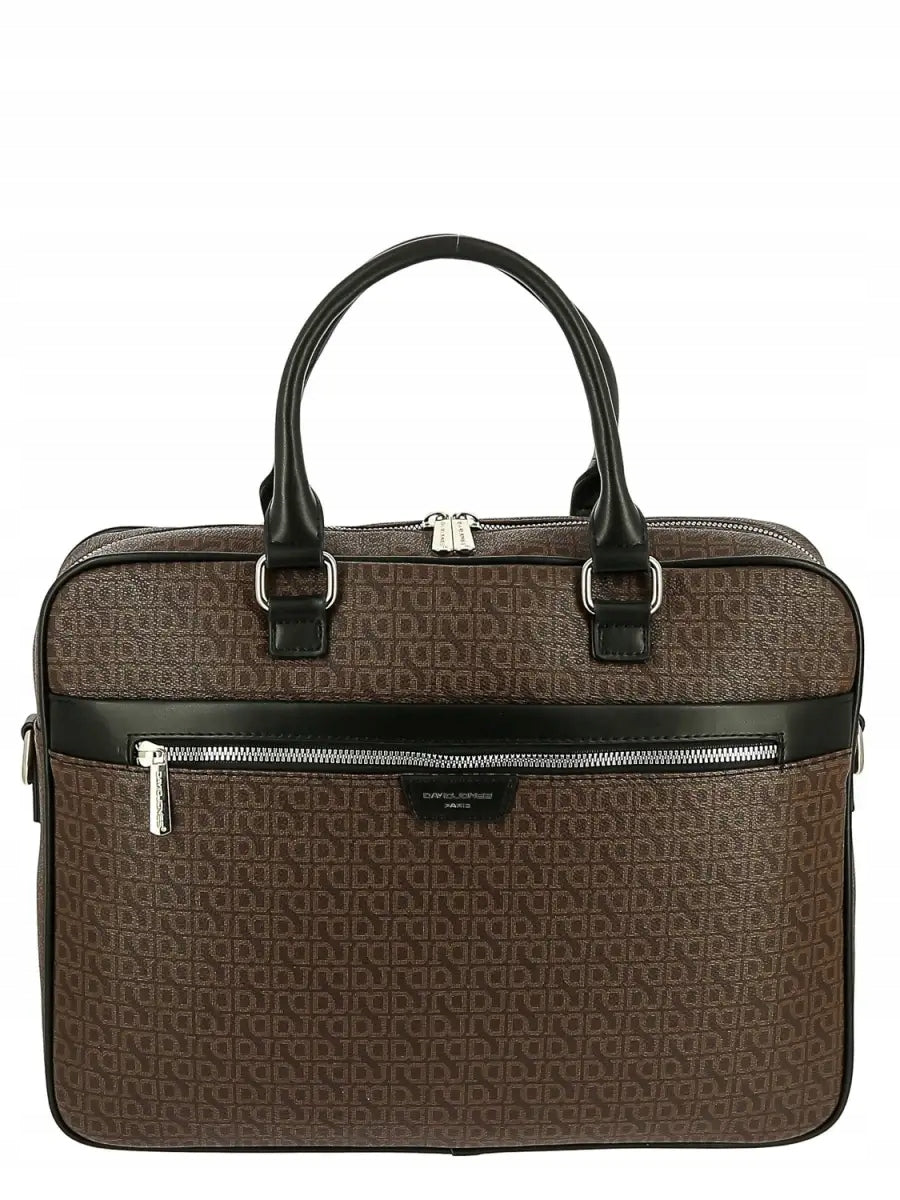 Pánská aktovka, prostorná do práce, vhodná pro 14palcový notebook, David Jones 