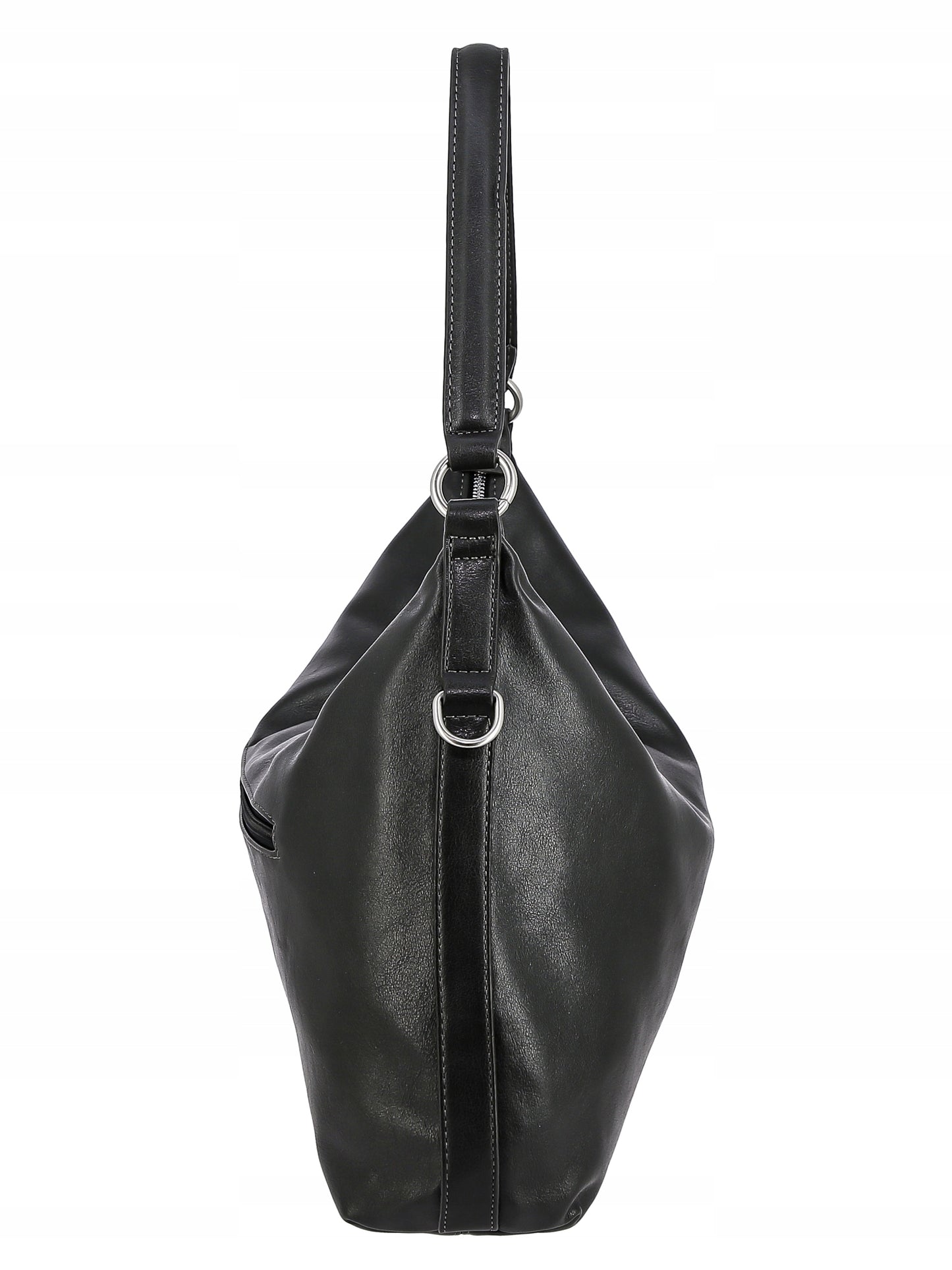 David Jones Damen-Schultertasche, Kunstleder, schwarz 