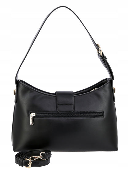 David Jones torebka damska na ramię skóra ekologiczna czarna