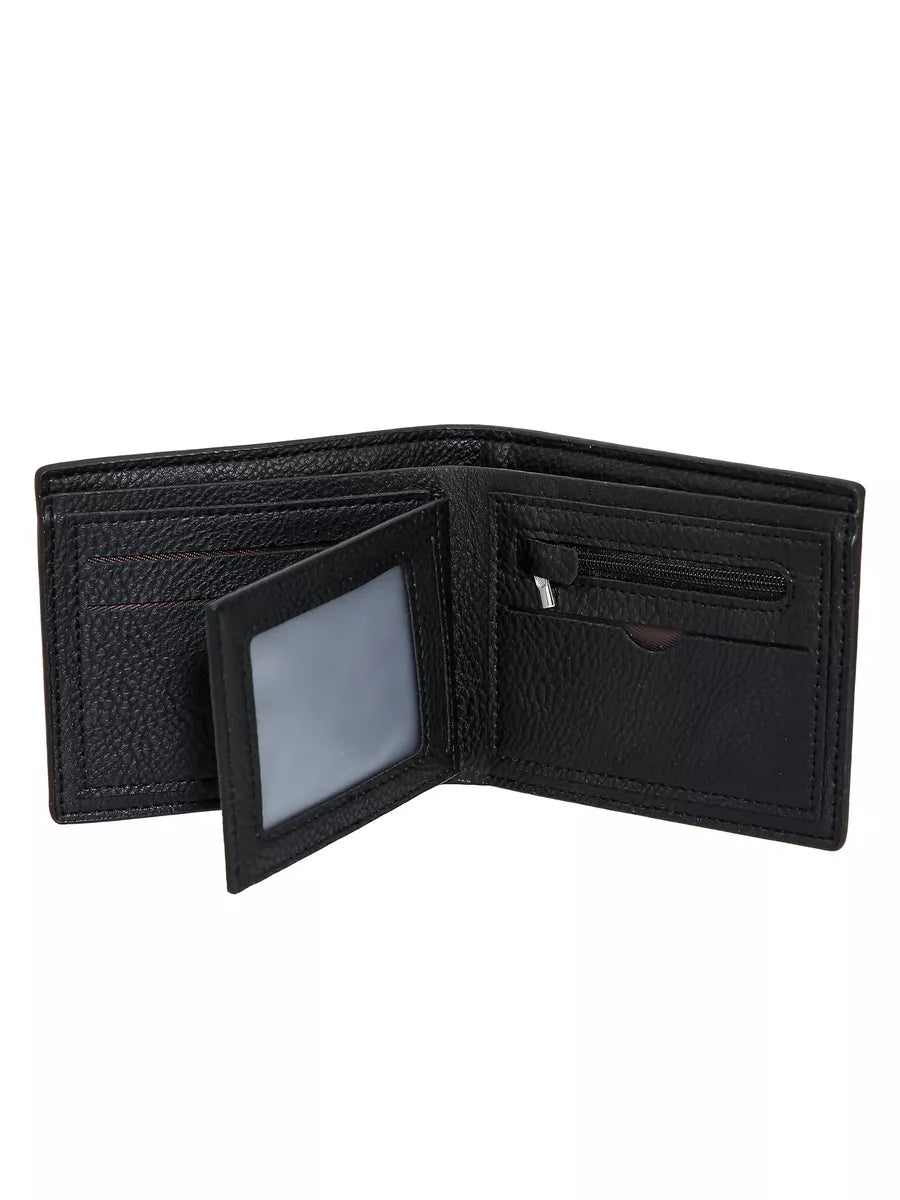 David Jones portfel męski SLIM skóra ekologiczna czarny