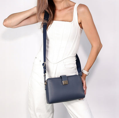 Torebka listonoszka damska David Jones skóra ekologiczna