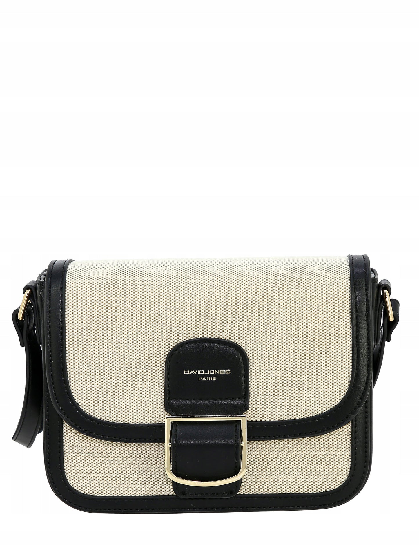 Torebka listonoszka David Jones skóra ekologiczna, płótno