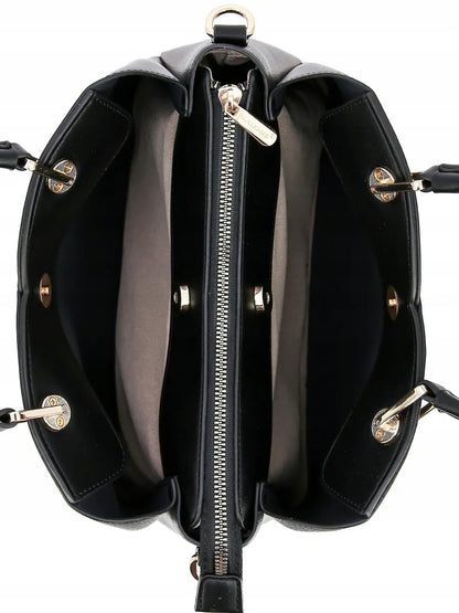 David Jones torebka damska klasyczna kuferek czarny