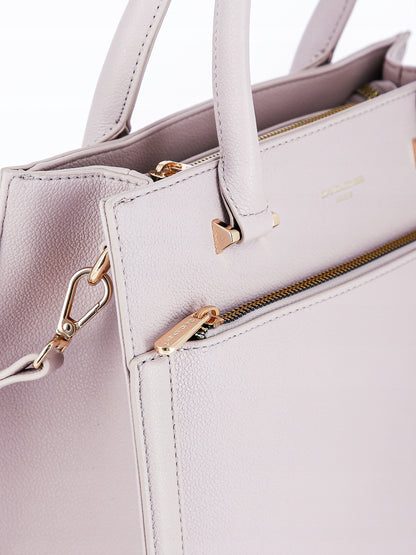 David Jones torebka damska klasyczna kuferek kość słoniowa