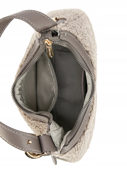 David Jones torebka damska na ramię mała sztuczne futro