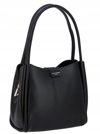 David Jones torebka damska klasyczna kuferek czarny