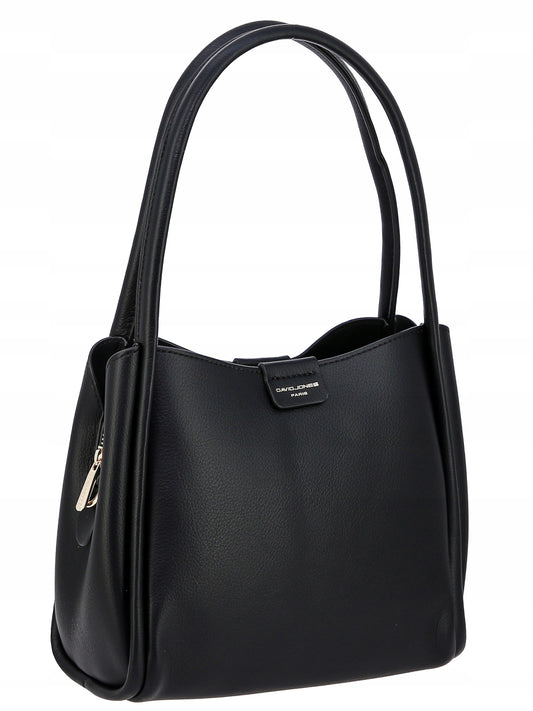 David Jones torebka damska klasyczna kuferek czarny